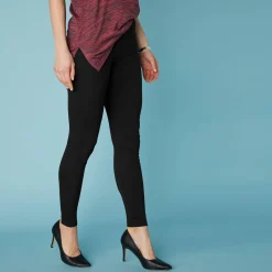 Legging<Blancheporte Set van 2 leggings met elastische taille saffraangeel / zwart