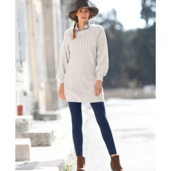 Legging<Blancheporte Set van 2 leggings met elastische taille zwart / inktblauw