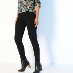 Legging<Blancheporte Set van 2 leggings met elastische taille zwart / zwart