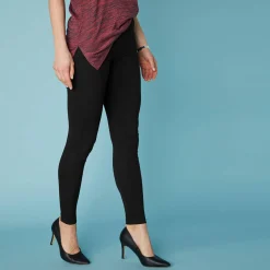 Legging<Blancheporte Set van 2 leggings met elastische taille marine / zwart