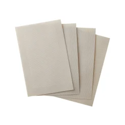 Placemat<Blancheporte Set van 4 placemats - gevlochten vinyl beige