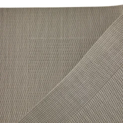 Placemat<Blancheporte Set van 4 placemats - gevlochten vinyl parelgrijs