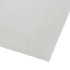 Placemat<Blancheporte Set van 4 placemats - gevlochten vinyl wit