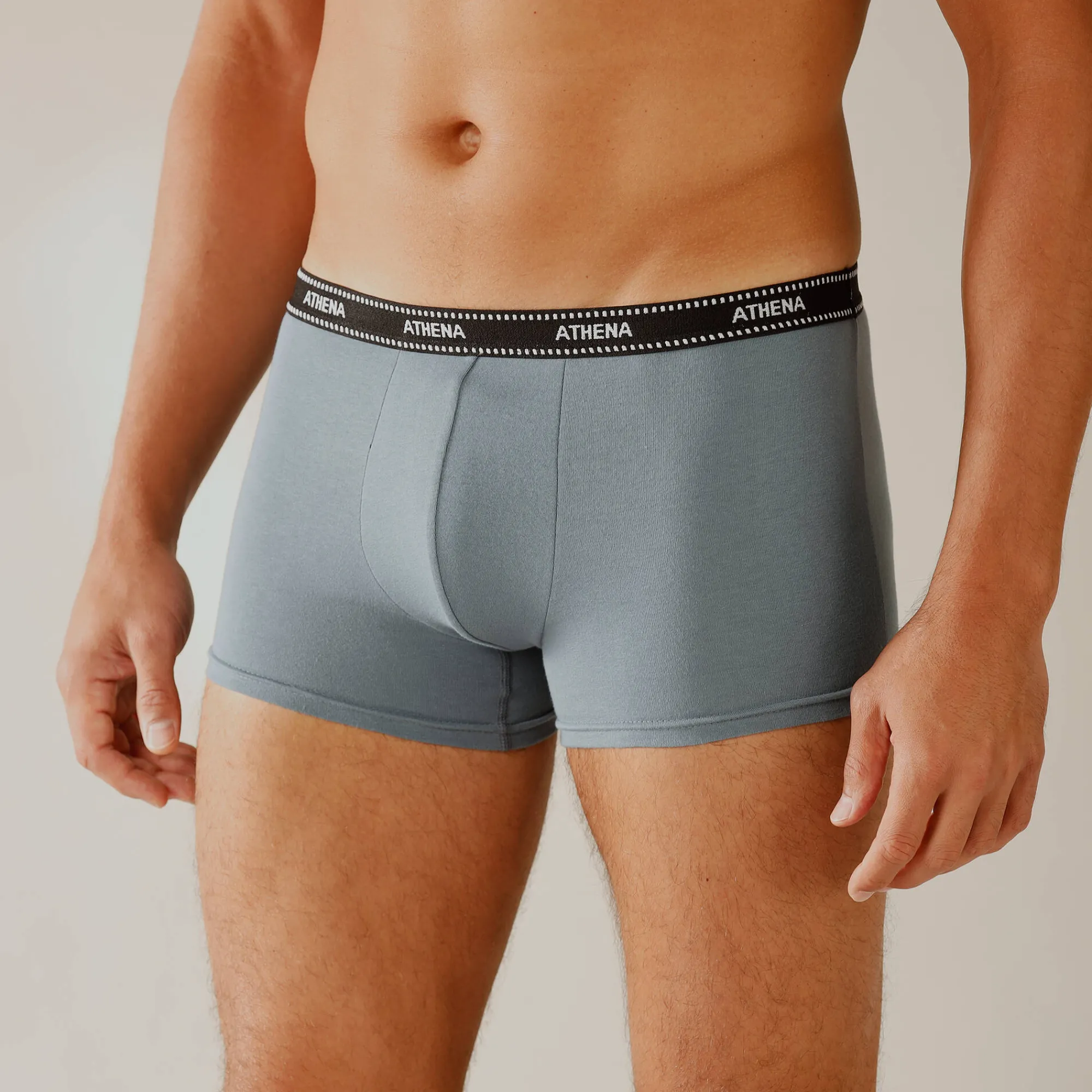 Ondergoed<Athena Set van 3 shorty's, Ecopack ® marine + zwart + grijs