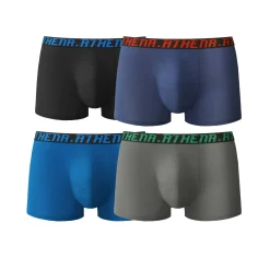 Ondergoed<Athena Set van 4 shorty's My Petit Prix, ® zwart + marine + blauw