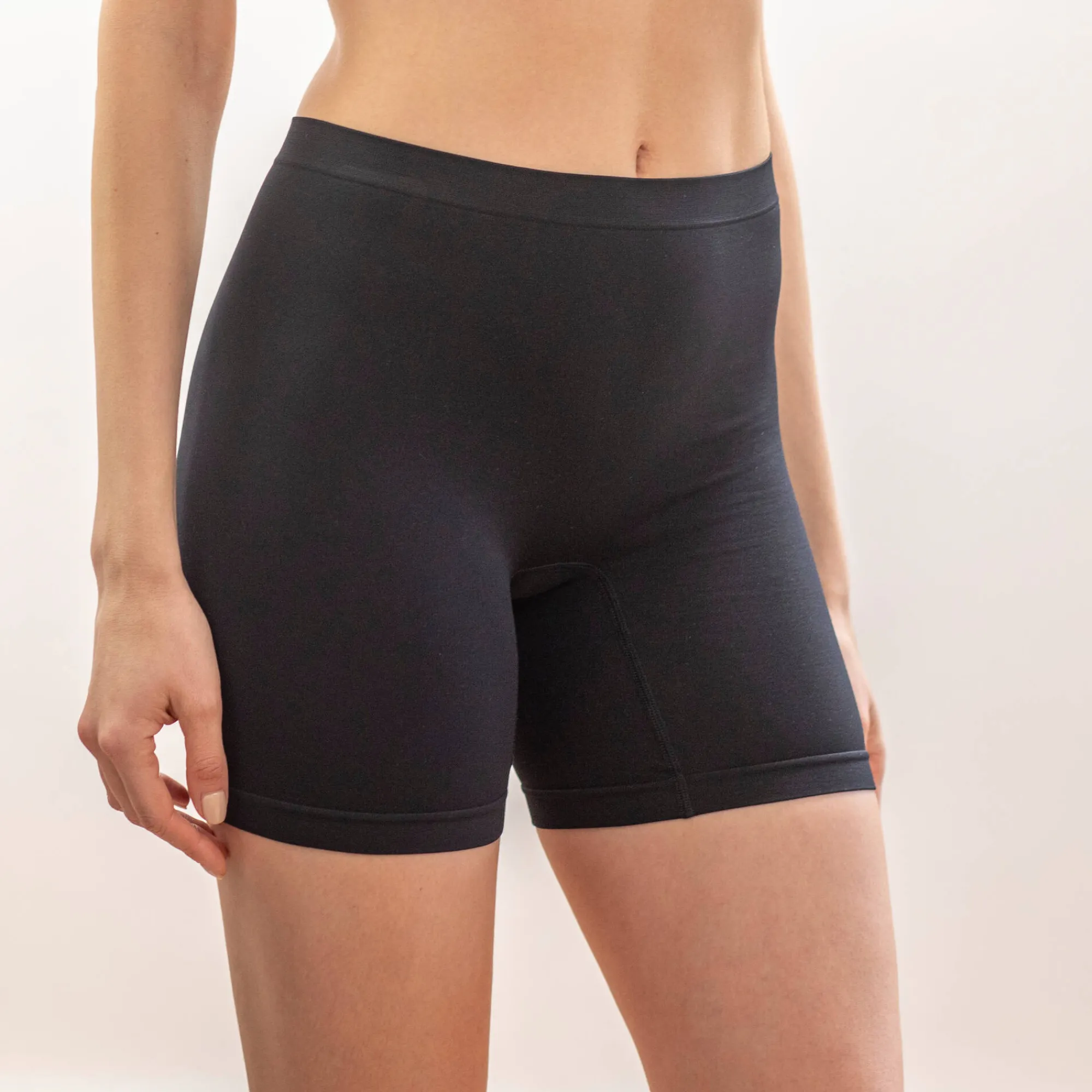 Slip En Shorty<Blancheporte Short in stretchtricot zonder beugels zwart