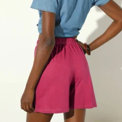 Short<Blancheporte Short met rokje-effect - set van 2 wit / framboos
