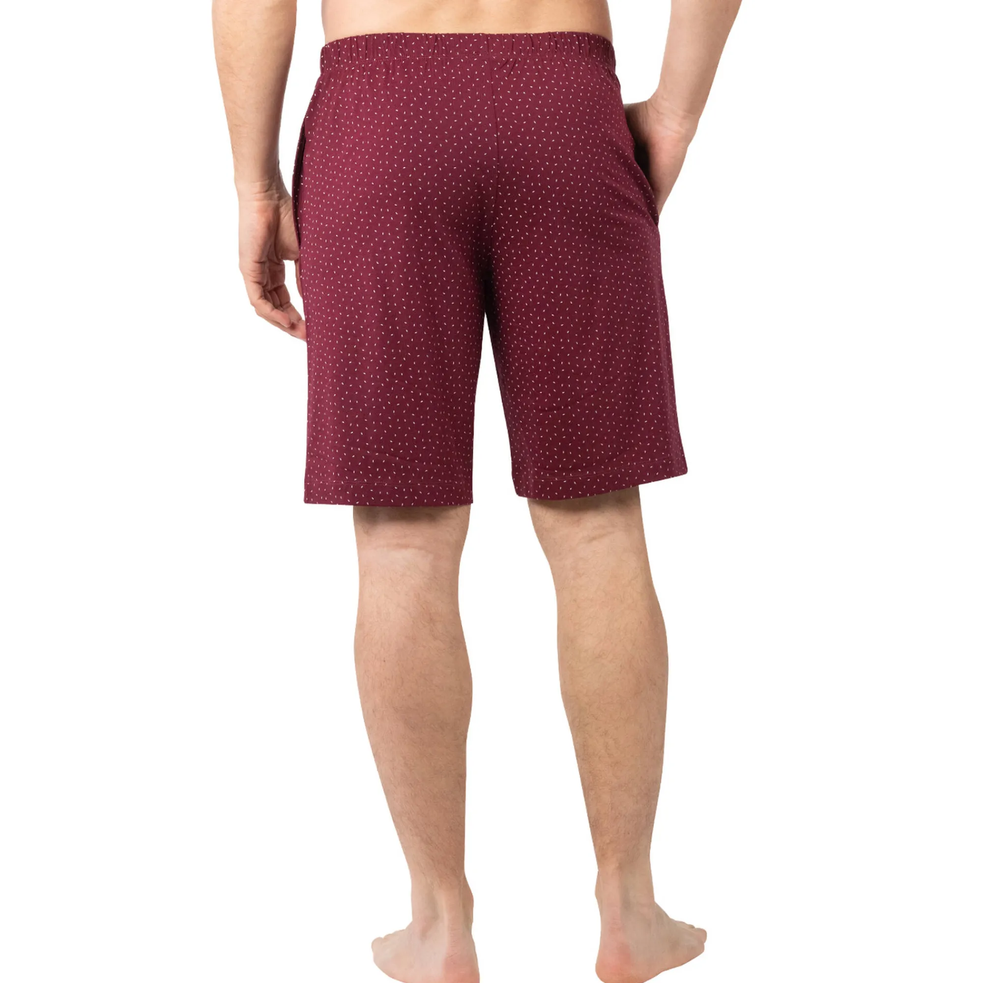Pyjama En Kamerjas<Eminence Shortama Business met V-hals bordeaux / marine