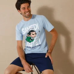 Pyjama En Kamerjas<Blancheporte Shortama Gaston Lagaffe® jeansblauw / marine