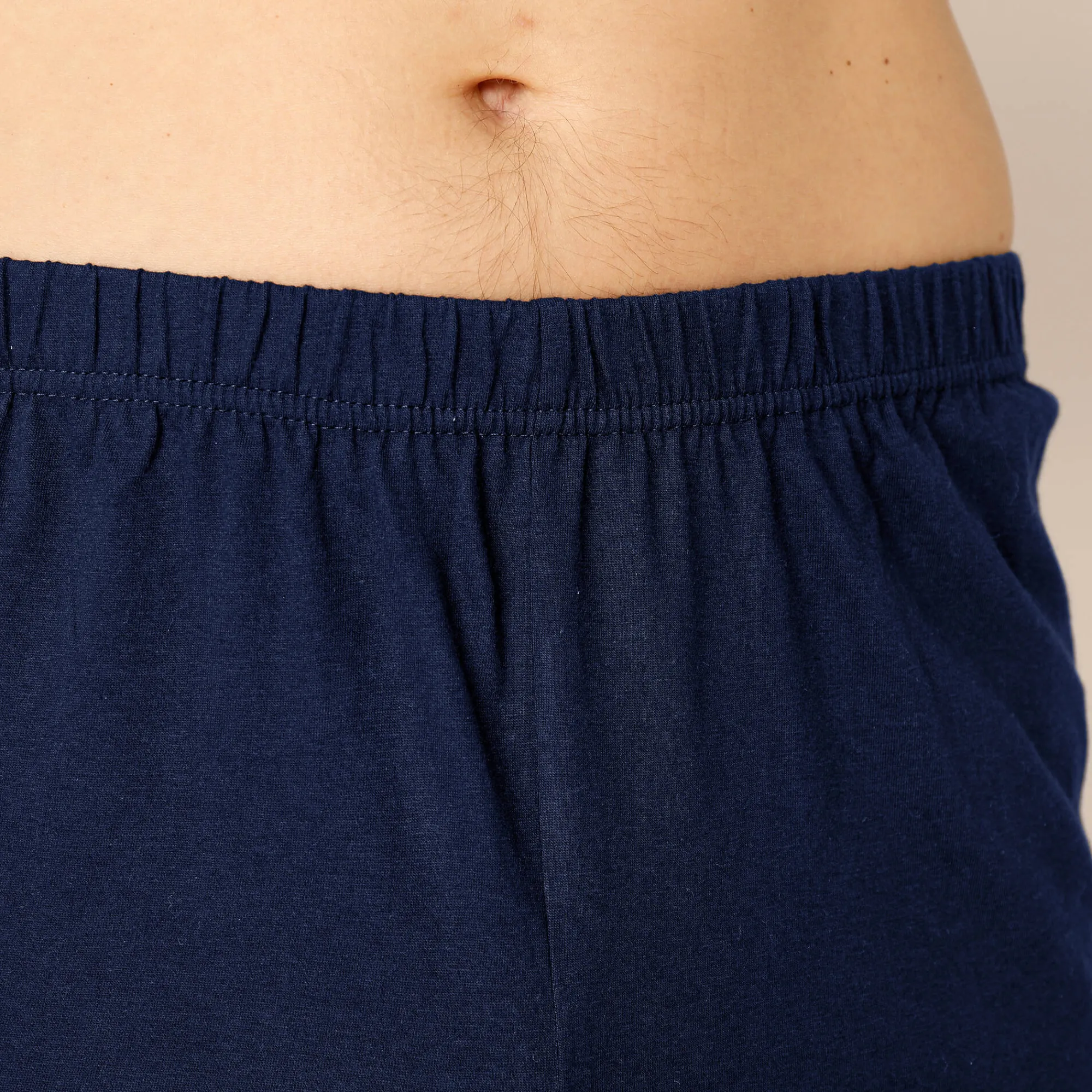 Pyjama En Kamerjas<Blancheporte Shortama in katoenjersey met korte mouwen blauw / marine