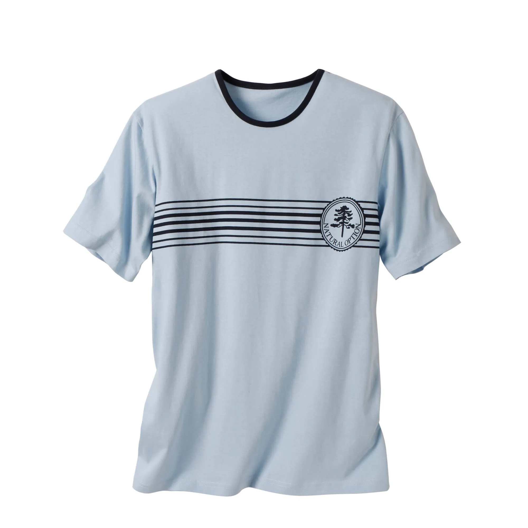 Pyjama En Kamerjas<Blancheporte Shortama in katoenjersey met korte mouwen blauw / marine