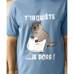 Pyjama En Kamerjas<Blancheporte Shortama met korte mouwen Marmotte blauw / groen