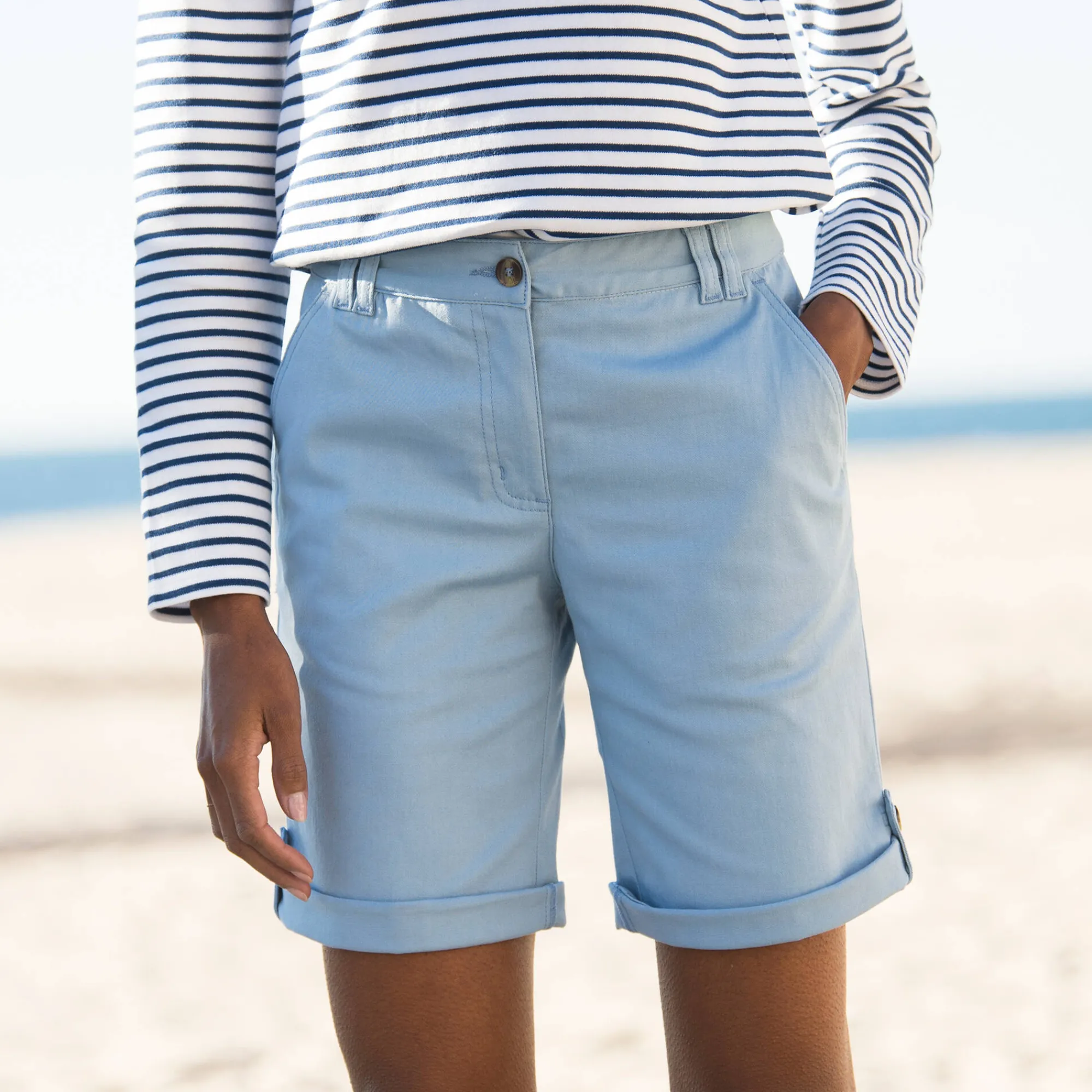 Short<Blancheporte Shortbermuda grijsblauw