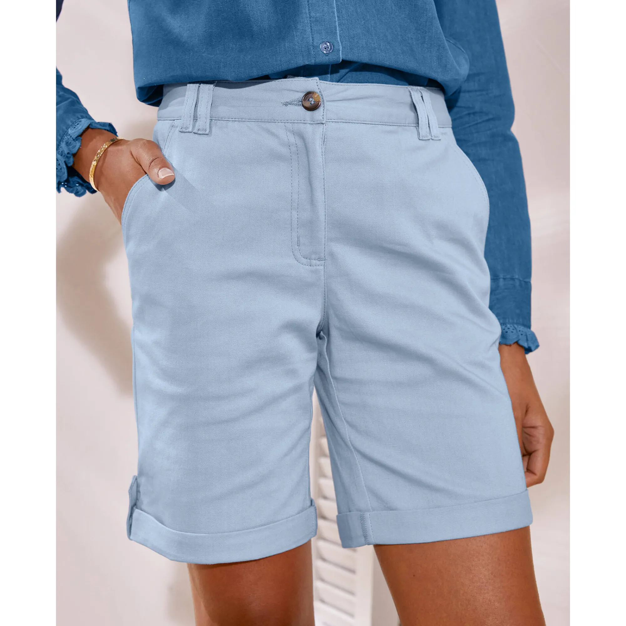 Short<Blancheporte Shortbermuda grijsblauw