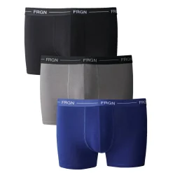 Ondergoed<Freegun Shorty - set van 3 marine + zwart + grijs