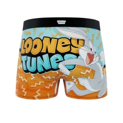 Ondergoed<Freegun Shorty in stretchjersey Looney Tunes ® - set van 2 oranje + blauw