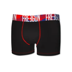 Ondergoed<Freegun Shorty in stretchkatoen ® - set van 2 zwart + rood