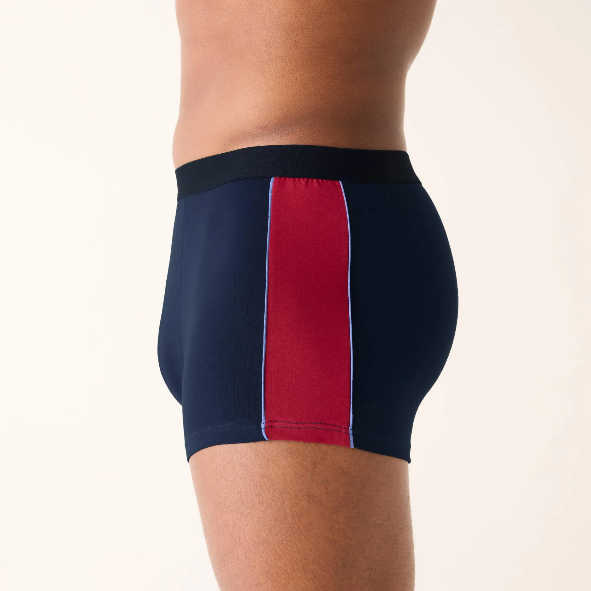 Ondergoed<Blancheporte Shorty met banen opzij - set van 3 blauw