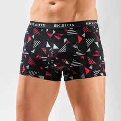 Ondergoed<Blancheporte Shorty met geometrische print - set van 4 zwart