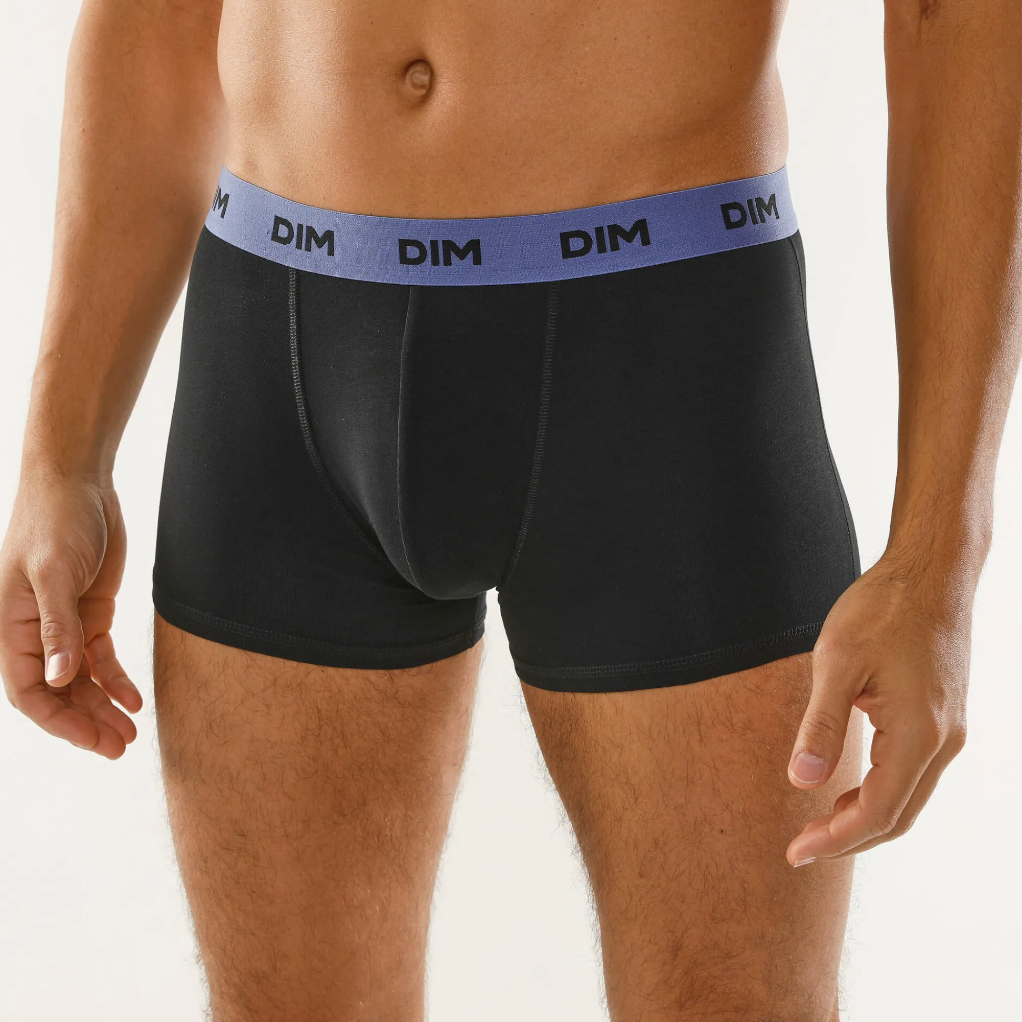 Ondergoed<Dim Shorty Mix and Colors - set van 3 zwart + blauw + geel