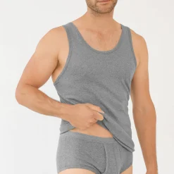 Ondergoed<Eminence Singlet - herenondergoed, set van 2 chiné grijs