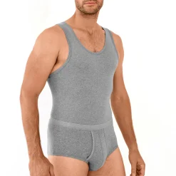 Ondergoed<Eminence Singlet - herenondergoed, set van 2 chiné grijs