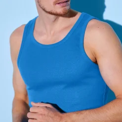 Ondergoed<Blancheporte Singlet - herenondergoed, set van 3 blauw