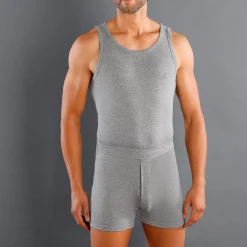 Ondergoed<Blancheporte Singlet - herenondergoed, set van 3 chiné grijs
