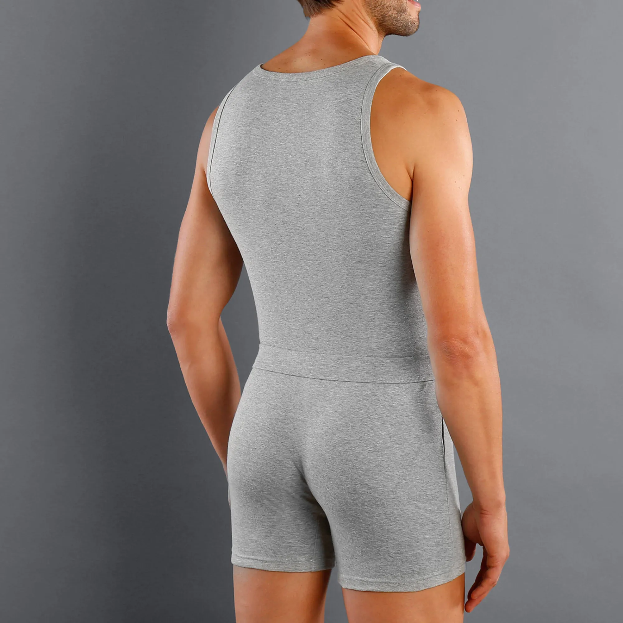 Ondergoed<Blancheporte Singlet - herenondergoed, set van 3 chiné grijs