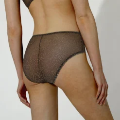 Feestelijke Lingerie|Slip En Shorty<Dim Slip "Golden Zebra" bruin