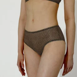 Feestelijke Lingerie|Slip En Shorty<Dim Slip "Golden Zebra" bruin