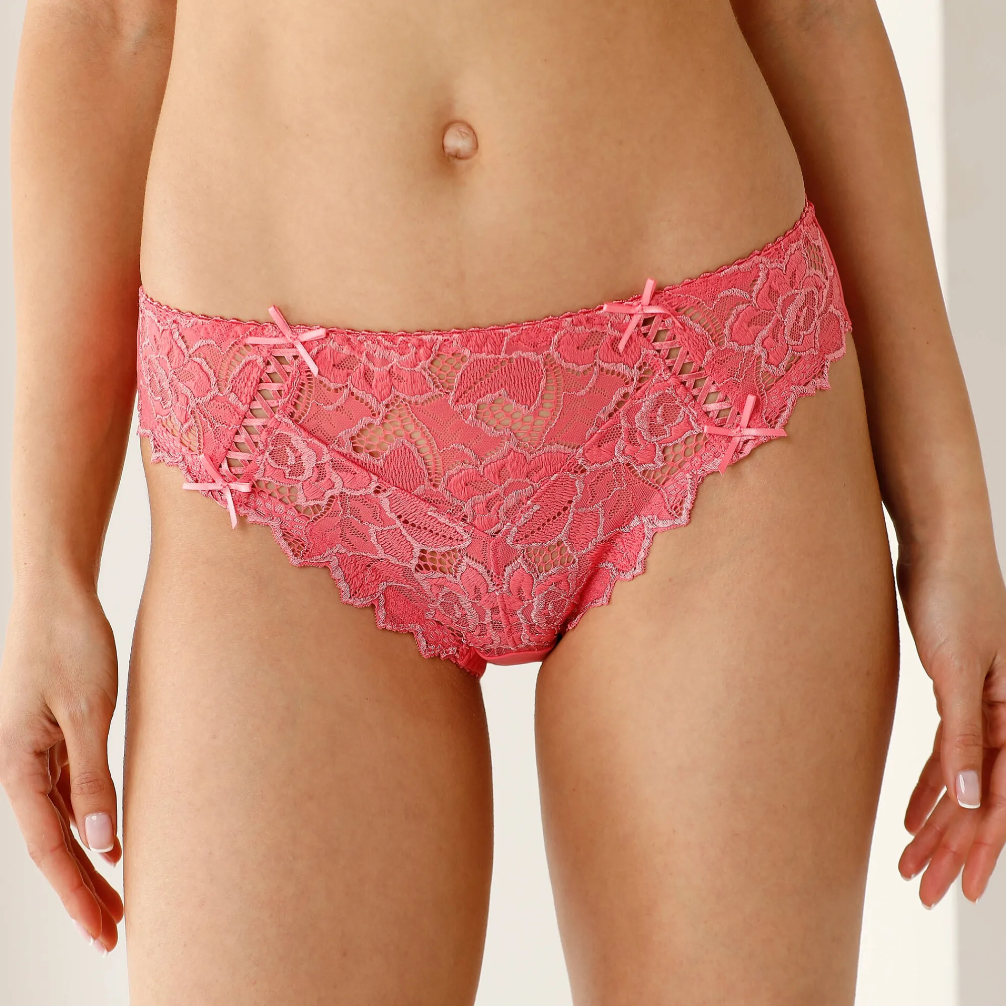 Slip En Shorty<Sans Complexe Slip in effen kant Arum rozenhout