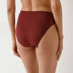 Slip En Shorty<Confidence Lingerie Slip in microvezel en geborduurde tule Caminata chocolade