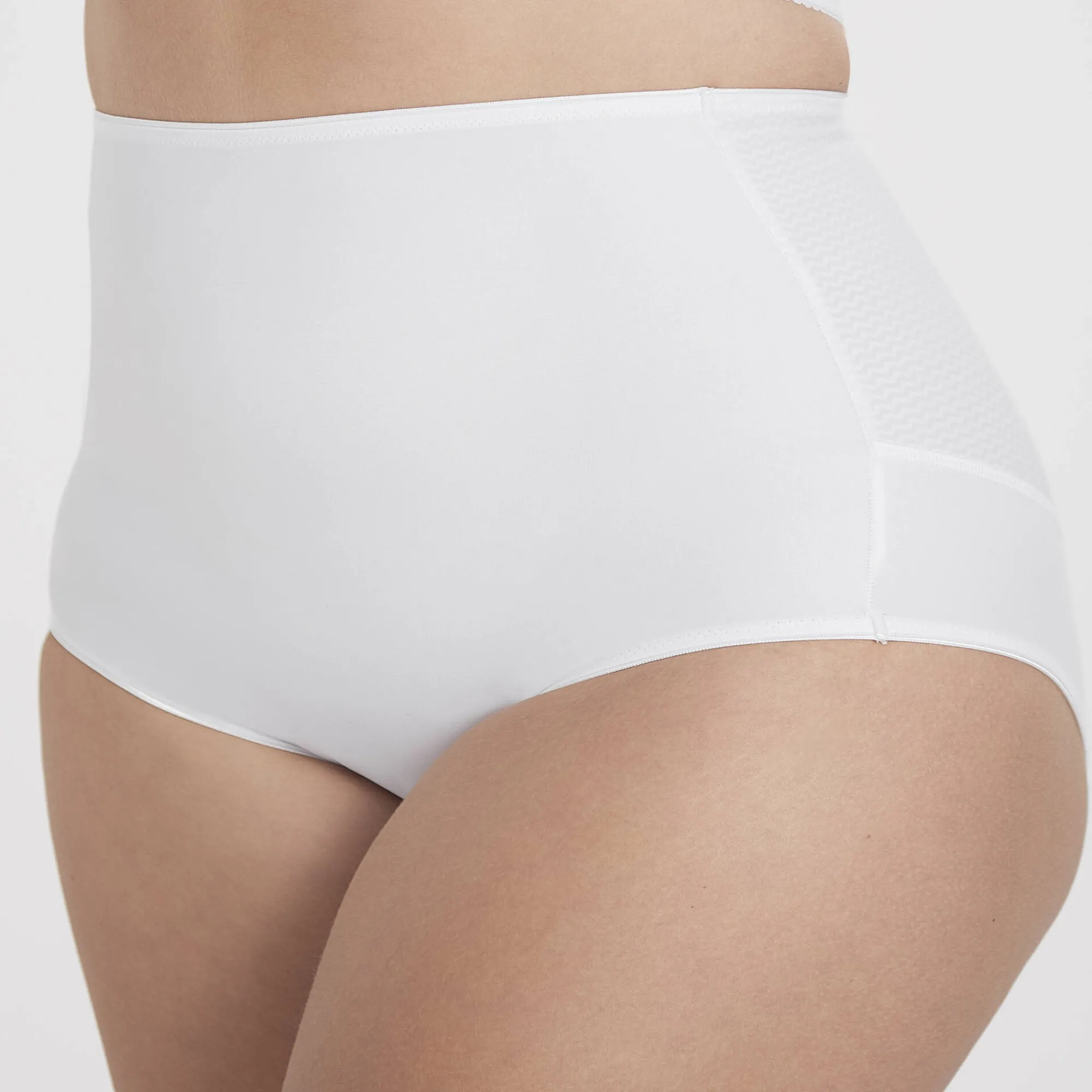 Slip En Shorty<Miss Mary Of Sweden Slip in microvezel met hoge taile Nova wit