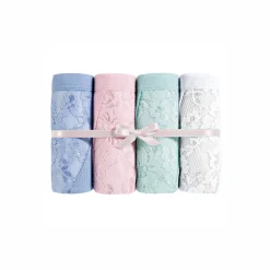 Slip En Shorty<Blancheporte Slip met afslankende pasjes in kant - set van 4 pastel