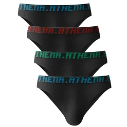 Ondergoed<Athena Slip My Petit Prix ®- set van 4 zwart