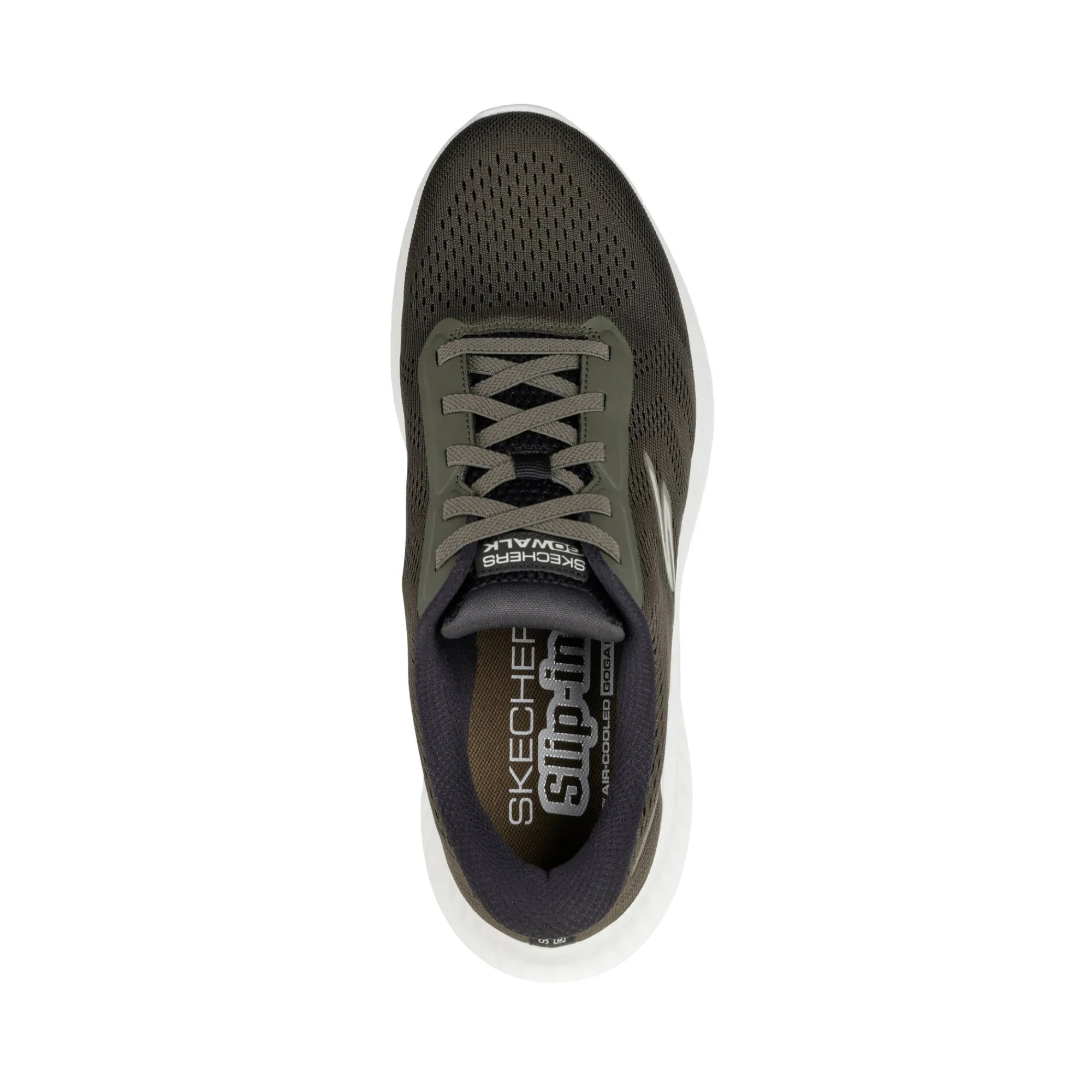Schoenen|Schoenen Heren<Skechers Slip-in baskets GO WALK NOW PAYTON olijfgroen