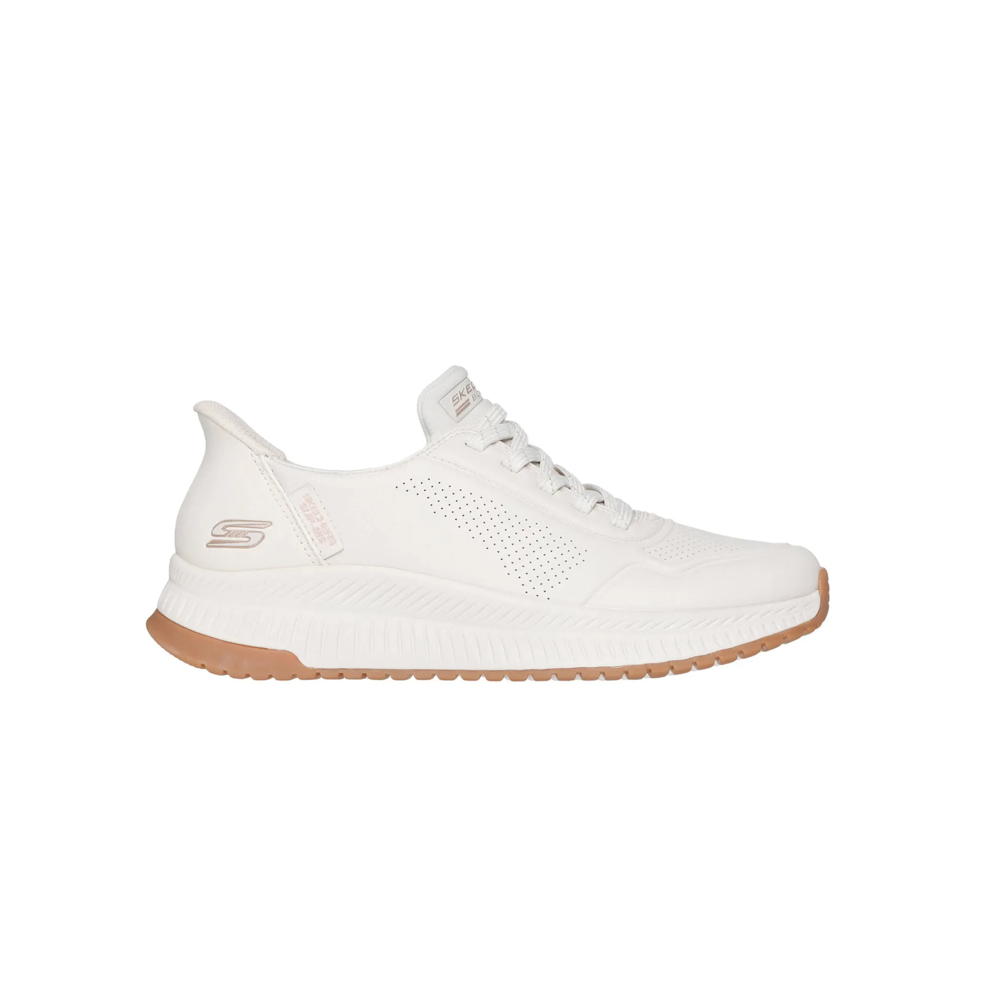 Baskets En Sneakers|Schoenen<Skechers Slip-in baskets met veters BOBS SQUAD 4 wit