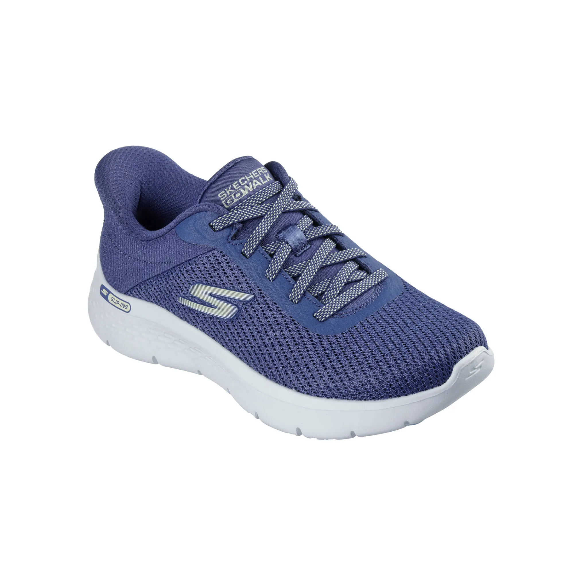 Baskets En Sneakers|Schoenen<Skechers Slip-in veterbaskets GO WALK FLEX blauw