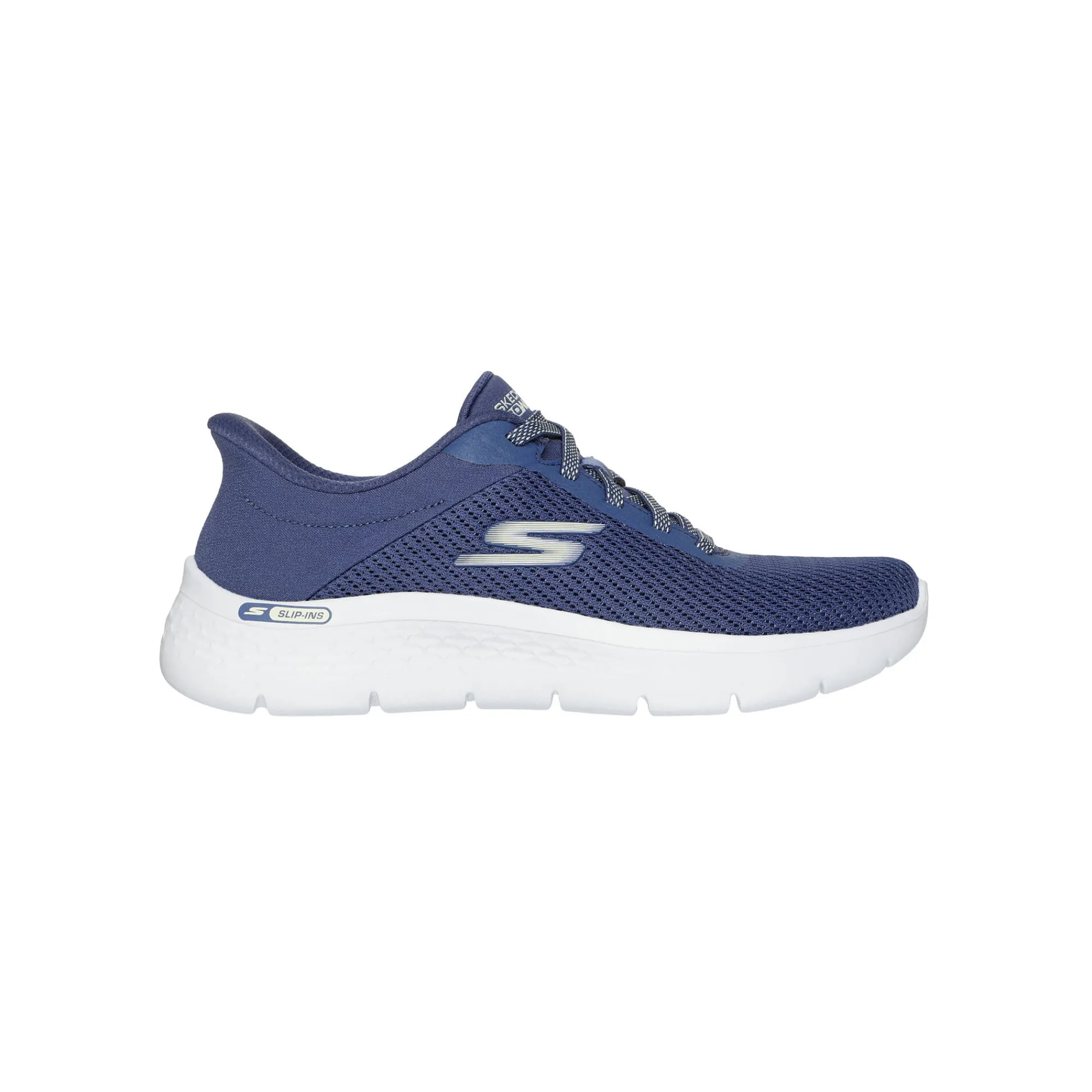 Baskets En Sneakers|Schoenen<Skechers Slip-in veterbaskets GO WALK FLEX blauw