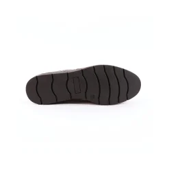 Derby's En Mocassins|Schoenen<Blancheporte Slip-ons met sleehak, franjes en pompons - geruit/grijs zwart / grijs