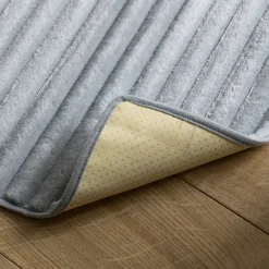 Zitbankhoes<Blancheporte Slipvrije salonbeschermer met pluchetouch grijs