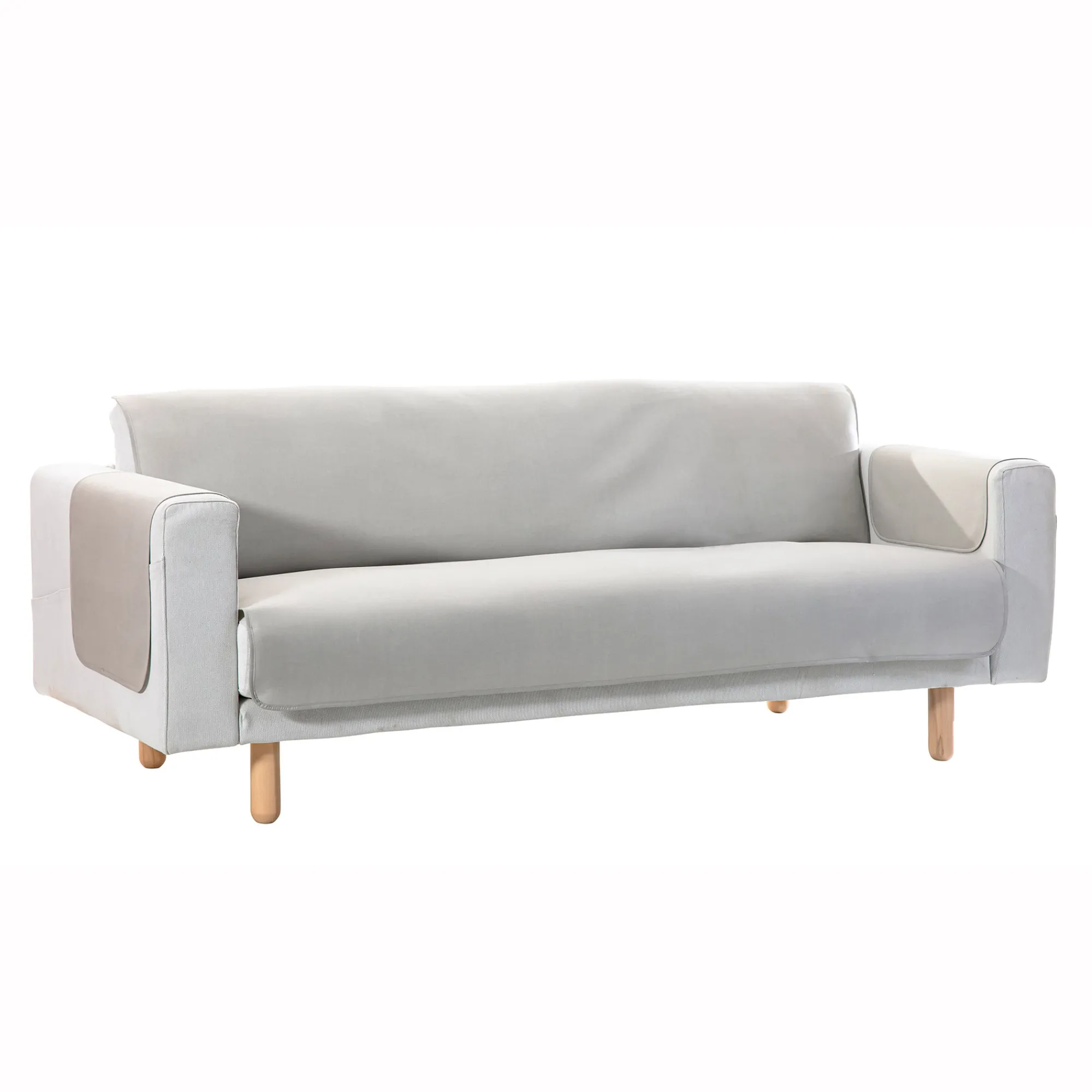 Zitbankhoes<Blancheporte Slipvrije salonbeschermer met getextureerd effect beige