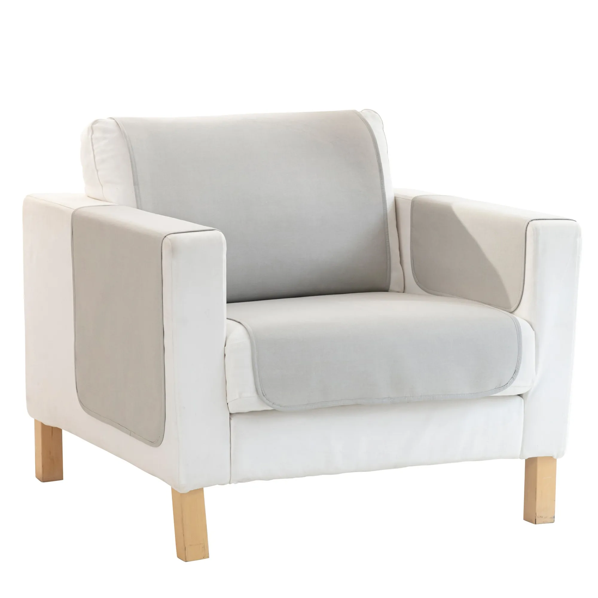 Zitbankhoes<Blancheporte Slipvrije salonbeschermer met getextureerd effect beige