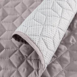 Zeildoekstof<Blancheporte Slipvrije salonbeschermer in gematelasseerde microvezel taupe