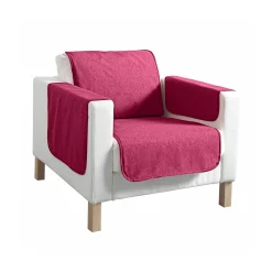 Zeildoekstof<Blancheporte Slipvrije salonbescherming, faux-uni collectie pruim