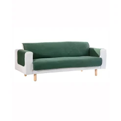 Zeildoekstof<Blancheporte Slipvrije salonbescherming, faux-uni collectie groen