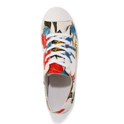 Baskets En Sneakers|Schoenen<Blancheporte Sneakers in canvas - bladerenprint veelkleurig