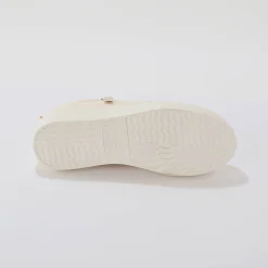 Baskets En Sneakers|Schoenen<Blancheporte Sneakers in canvas, met sleehak, rits en veters ecru
