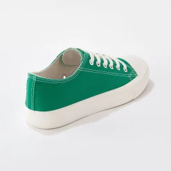 Baskets En Sneakers|Schoenen<Blancheporte Sneakers in canvas, met veters groen